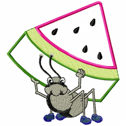 Watermelon Embroidery Design 10